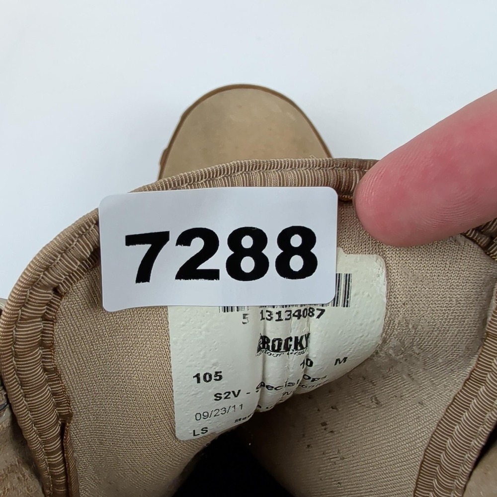 Rocky Boots Mens Size 10 Tan S2V Special Ops Vibram Military‎ Tactical Made USA - Picture 10 of 10